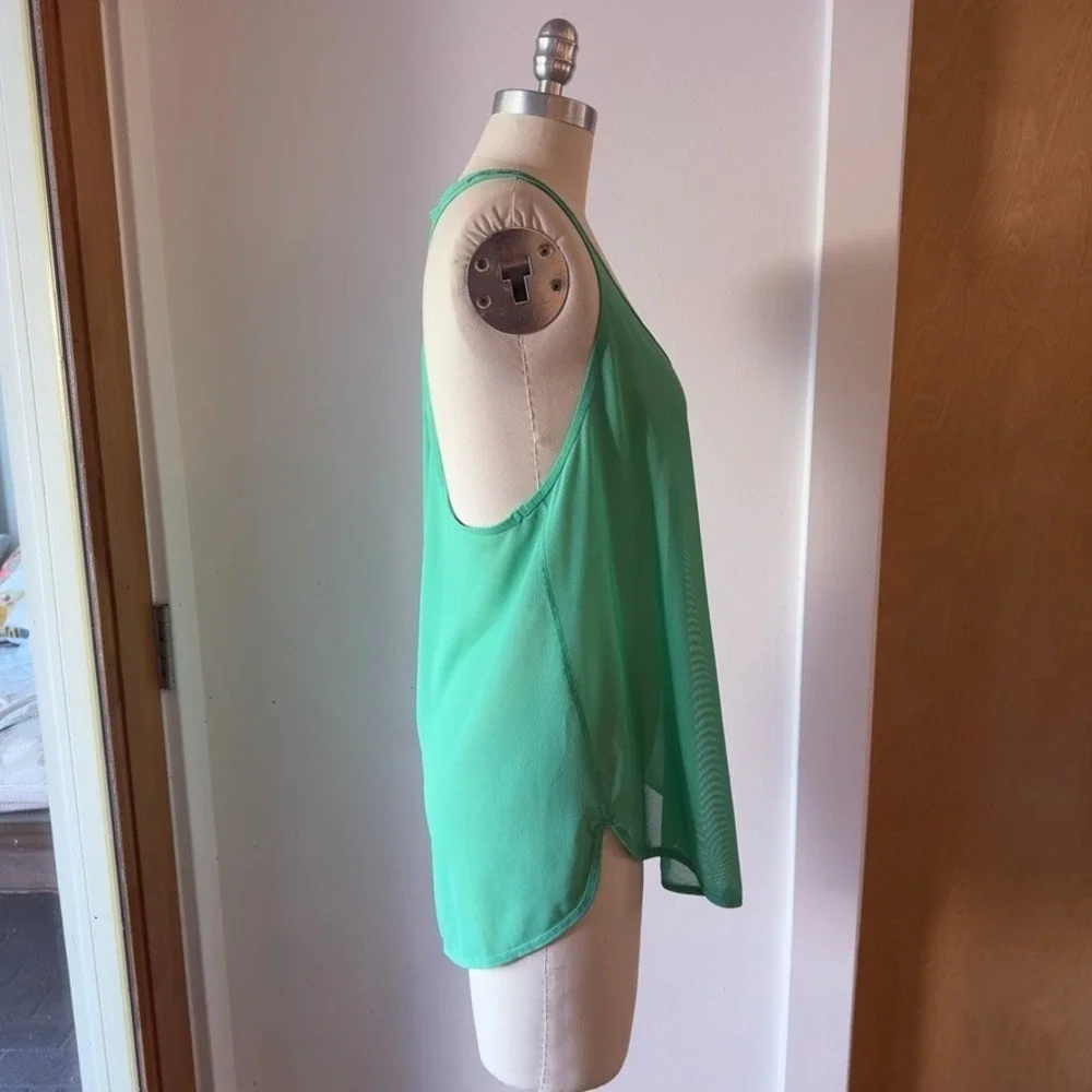 💚 Lululemon 105 Workout Gym Tank Top-Lightweight Mesh-Size 8-W1DR7S-Bali Breeze